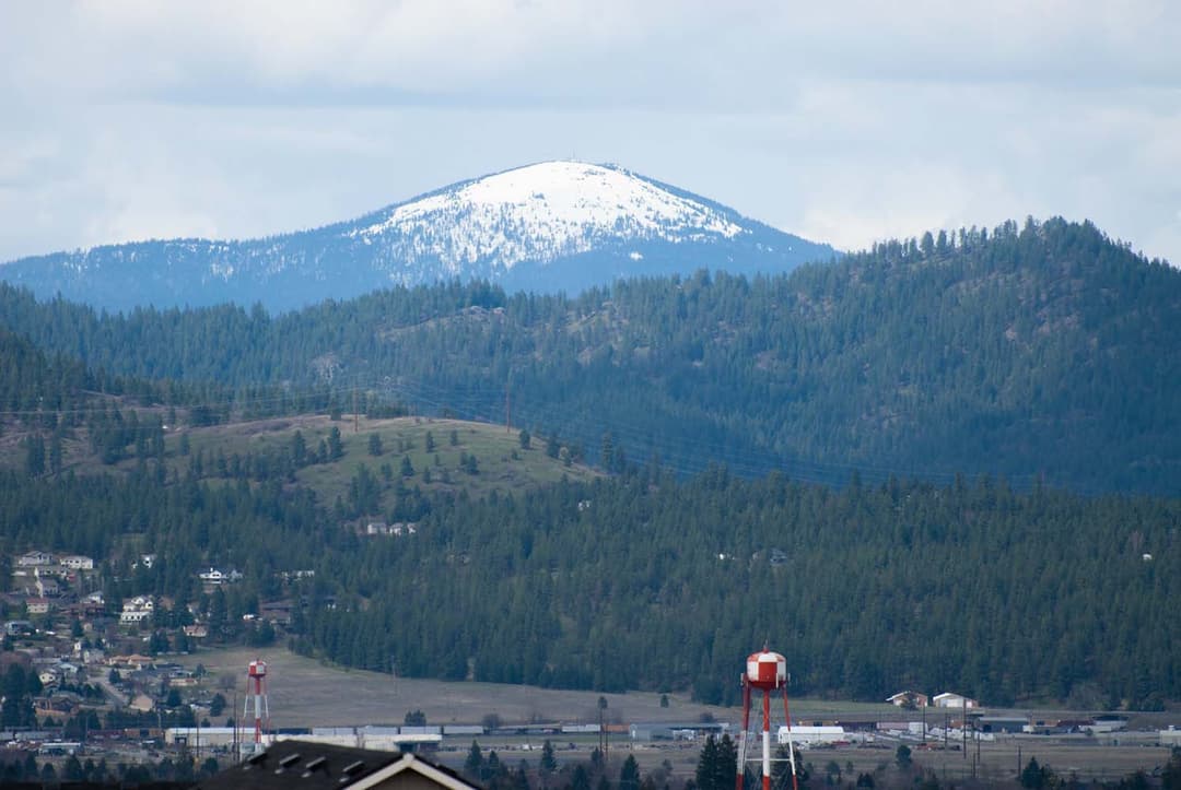 Mount Spokane from the valley