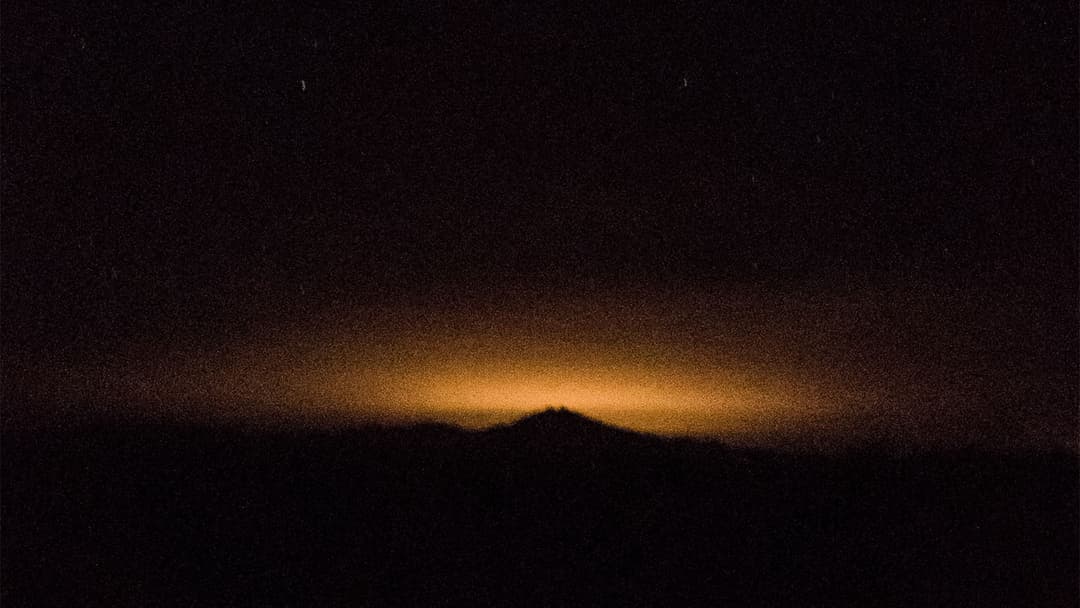 A crater of light
