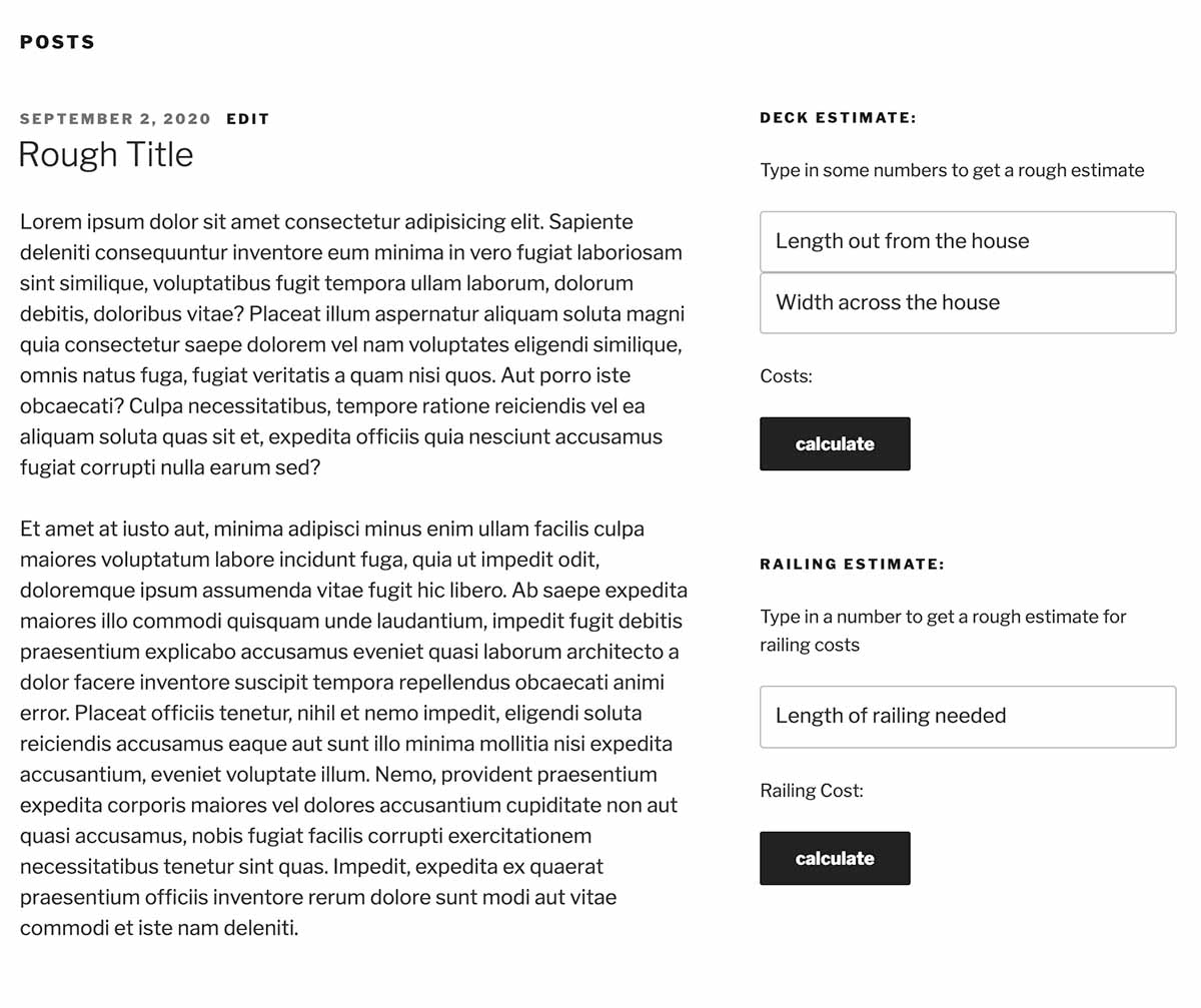 Multiple RoughEst Calculators