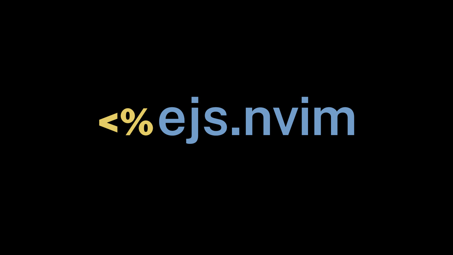 Tree-sitter syntax highlighting, LSP attachment, and LuaSnip snippets for EJS templates in Neovim. ejs.nvim wires up the embedded_template parser with language injection for accurate HTML and JavaScript colorization.